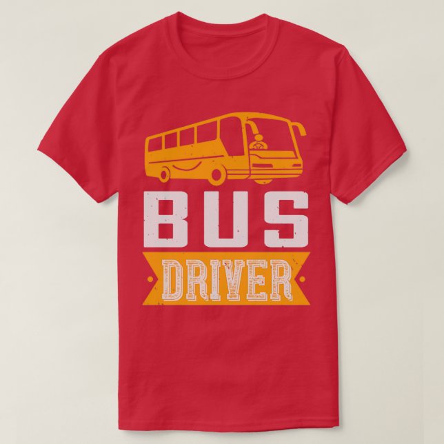 Camiseta Presente do driver do barramento do barramento (Frente do Design)