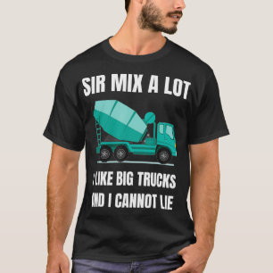 Camiseta Presente do driver do mixer Cement Mixer Truck Mix