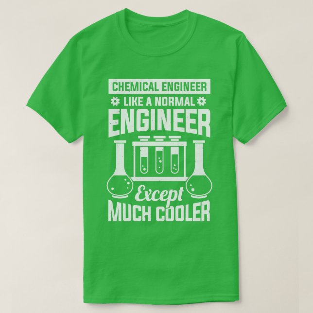 Camiseta Presente do Engenheiro de Engenharia Química (Frente do Design)