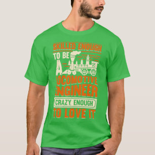 Camiseta Presente do Engenheiro de Locomotiva de Engenharia