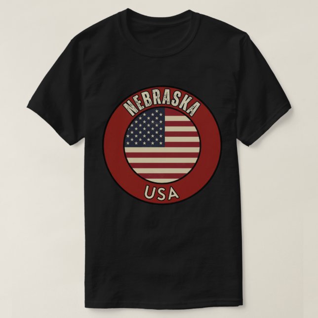 Camiseta Presente do Estado Cornhusker de Nebraska  (Frente do Design)