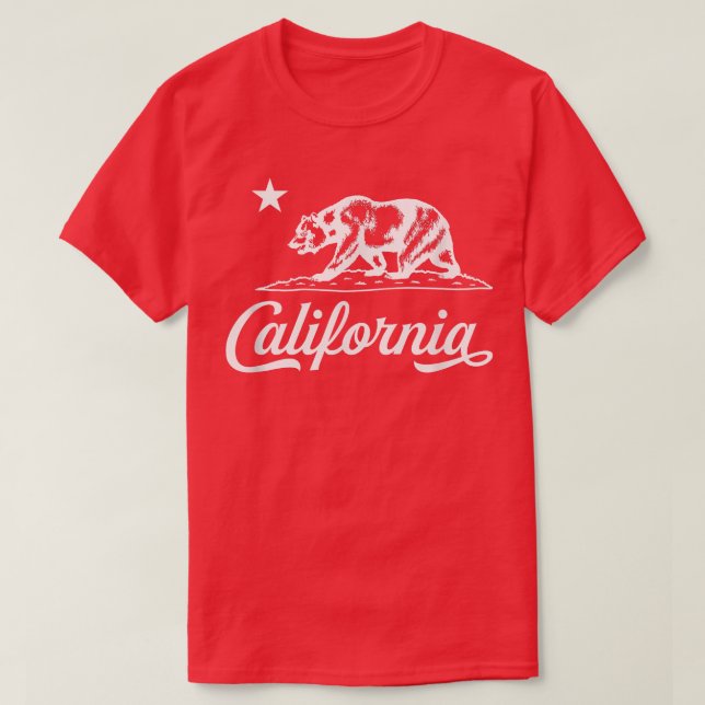 Camiseta Presente do Estado do Urso da Califórnia 482 (Frente do Design)