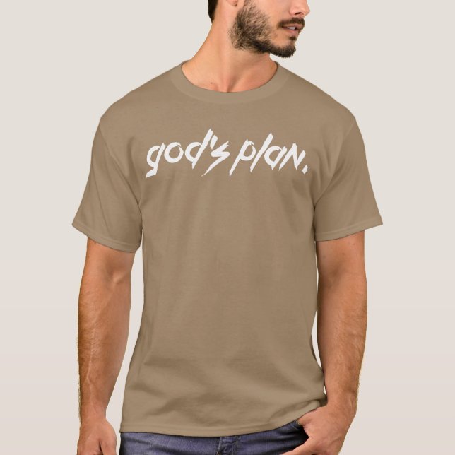 Camiseta Presente do fã do plano dos deuses do Drake Rap Le (Frente)