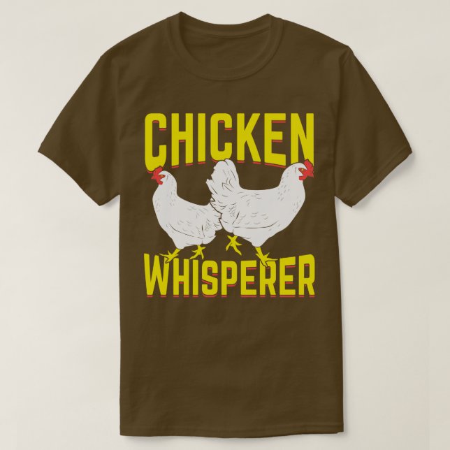 Camiseta Presente do fazendeiro de suspiro de galinha (Frente do Design)