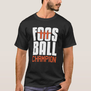 Camiseta Presente do futebol da mesa do campeão de Foosbal