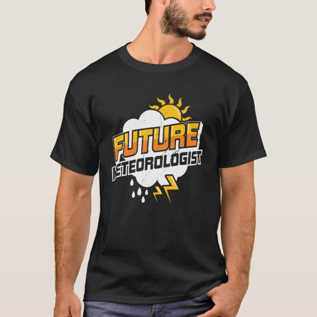 Camiseta Presente do Futuro Estudante de Meteorologia Meteo (Frente)