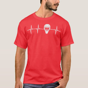 Camiseta Presente do Goalie Heartbeat Goaltender Ice Hockey