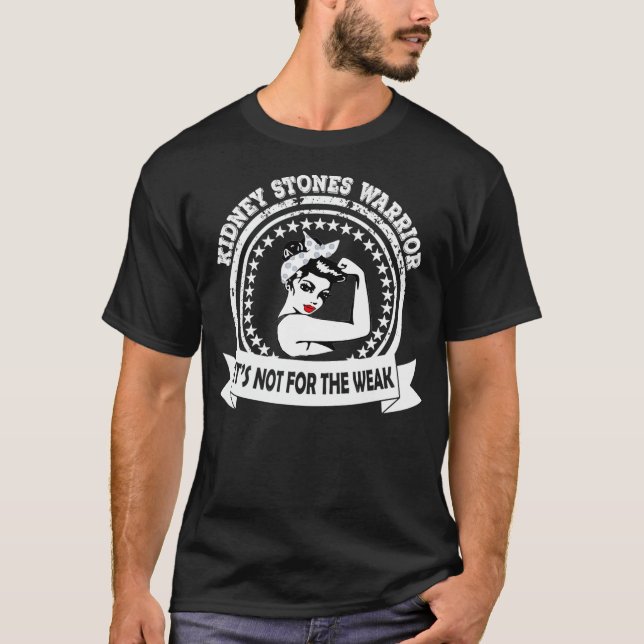 Camiseta Presente do Guerreiro das Pedras Renais para homen (Frente)