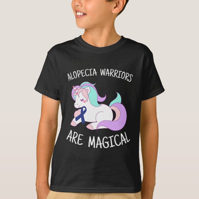 Camiseta Presente do Guerreiro de Unicorn Alopecia (Frente)
