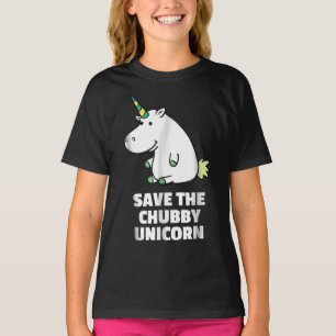 Camiseta Presente do Hippo Lover  Chubby Unicorn Hippo  Cut