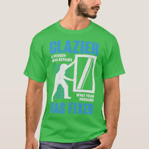 Camiseta Presente do Instalador de Vidro da Janela de Profi