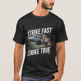 Camiseta Presente do Jato F-15 Eagle: Ataque Rápido Ataque