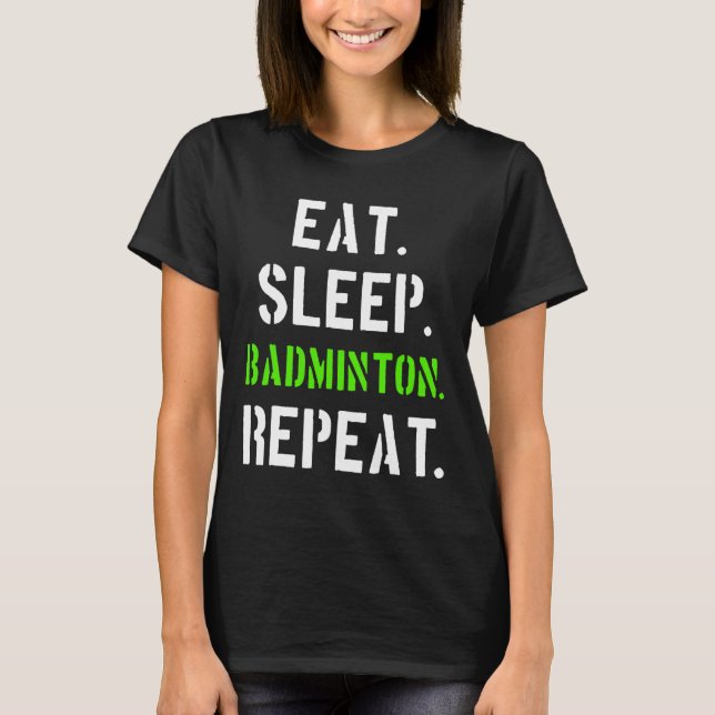 Camiseta Presente do jogador de badminton 1 (Frente)