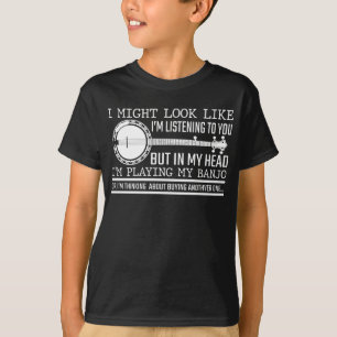 Camiseta Presente do jogador de banjo engraçado para o cam