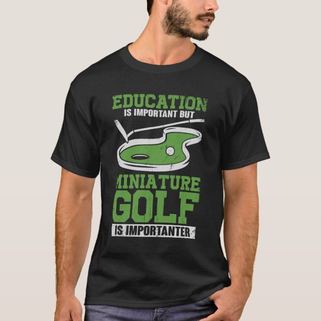 Camiseta Presente do jogador de golfe maluco, Miniatura Eng (Frente)