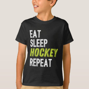 Camiseta Presente do jogador de hóquei no gelo dos rapazes