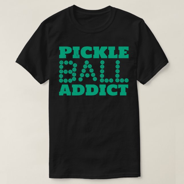 Camiseta Presente do Jogador de Pickleball Addito do Pickle (Frente do Design)