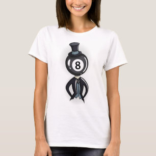 Camiseta Presente do jogador de Piscina da Cara de esfera B