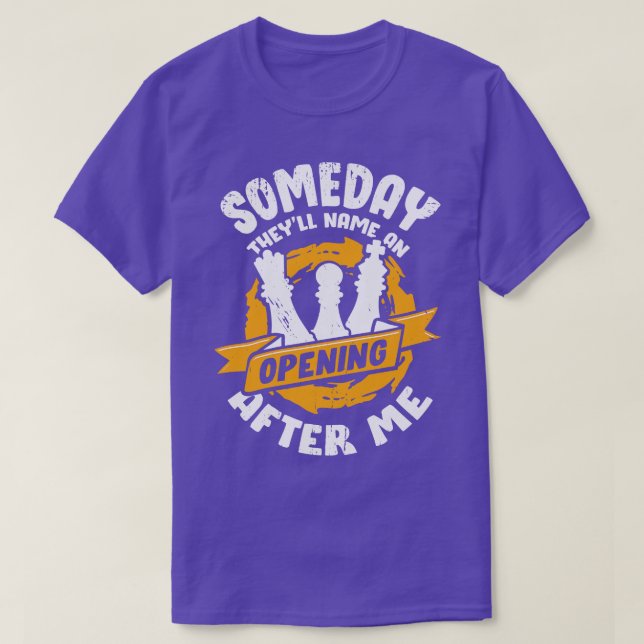 Camiseta Presente do jogador de xadrez (Frente do Design)