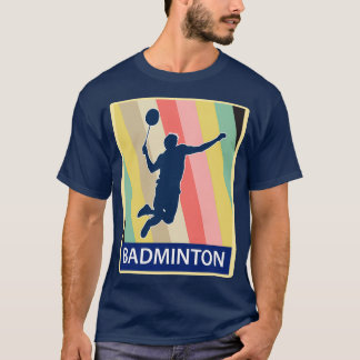 Camiseta Presente do jogador desportivo Badminton