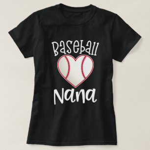 Camiseta Presente do jogo de basebol da avó das mulheres d
