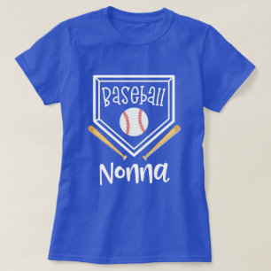 Camiseta Presente do jogo de basebol da avó das mulheres d