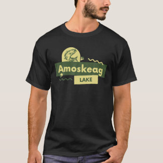 Camiseta Presente Do Lago Amoskeag Para A Pesca Da Superfíc