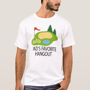 Camiseta Presente do lugar frequentado do pai Golfing