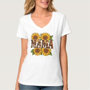 Camiseta Presente do Mamãe Girassóis para o Dia das Mães Rú