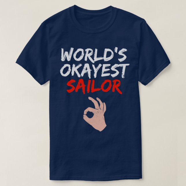 Camiseta Presente do marinheiro à vela (Frente do Design)