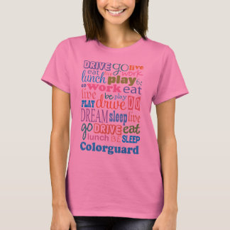 Camiseta Presente do membro de Colorguard para o t-shirt da