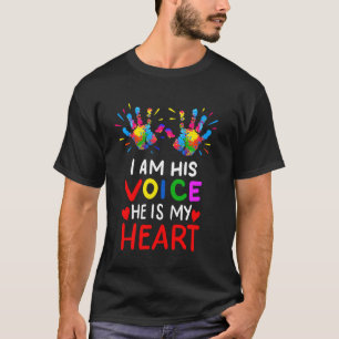 Camiseta Presente do mês de conscientização do autismo da m
