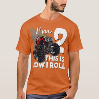 Camiseta Presente Do Monstro Do segundo aniversário De 2 An