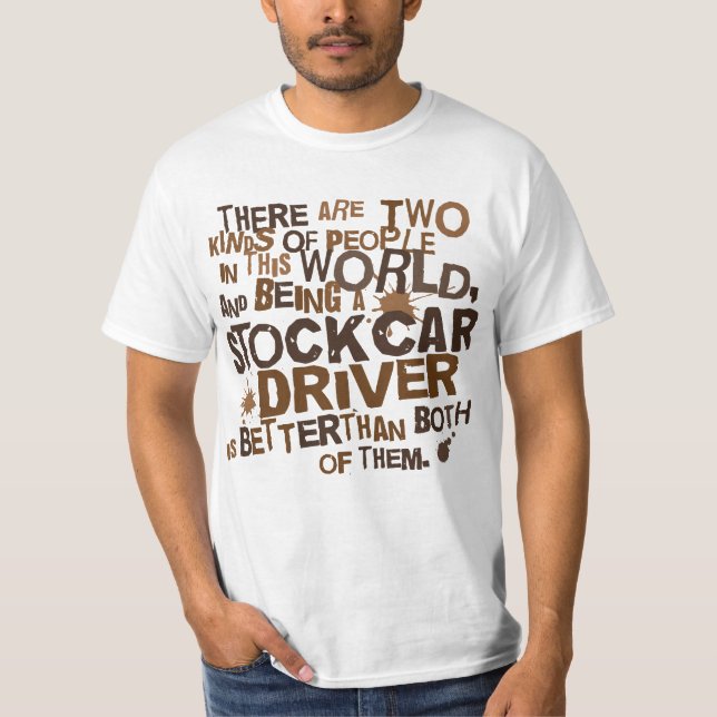 Camiseta Presente do motorista de stock car (Frente)