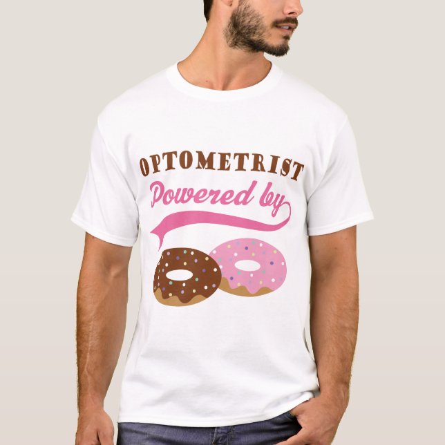 Camiseta Presente do optometrista (rosquinhas) (Frente)