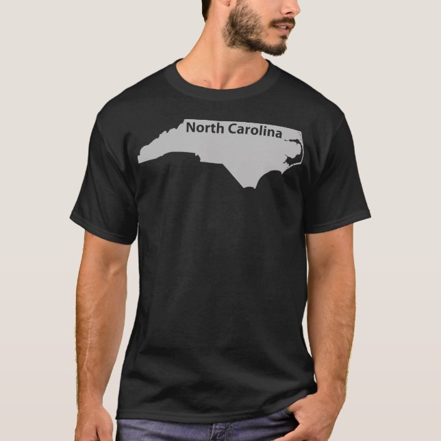 Camiseta Presente do Orgulho Doméstico do Mapa da Carolina  (Frente)