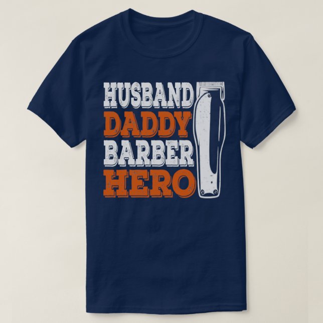 Camiseta Presente do Pai Barber Funny Hairdresser (Frente do Design)