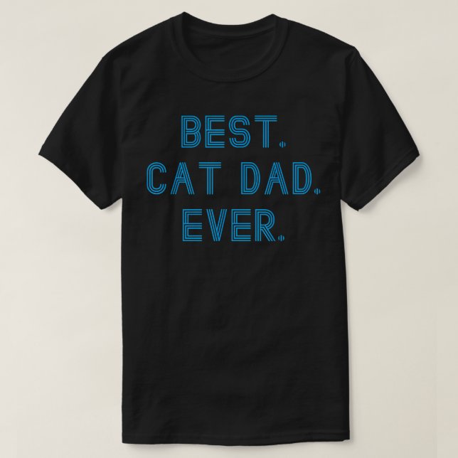 Camiseta Presente do Pai de Gato Masculino (Frente do Design)