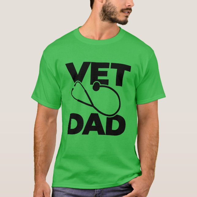 Camiseta Presente do Pai Veterinário (Frente)