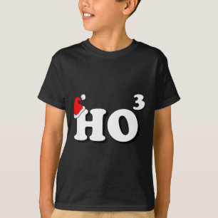 Camiseta Presente do Papai Noel Ho3 Ho ao Cubo Mulheres Hom