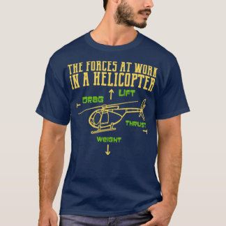 Camiseta Presente do piloto de helicóptero 