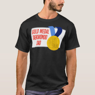 Camiseta Presente do Prêmio de Medalha Dourada do Pai Taekw