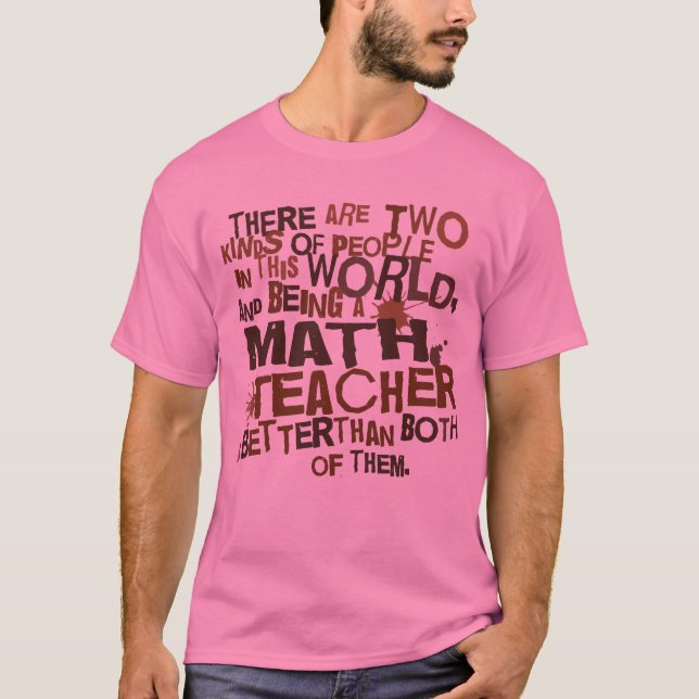 Camiseta Presente do professor de matemática (Frente)