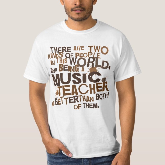 Camiseta Presente do professor de música (Frente)
