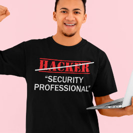 Camiseta Presente do Programador Engraçado do Hacker Securi