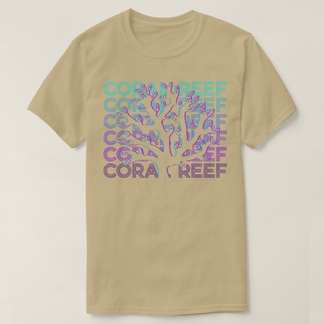 Camiseta Presente do Reef de Coral (Frente do Design)
