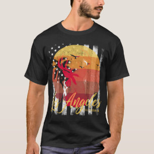 Camiseta Presente do Retro Vintage de Los Angeles Californi
