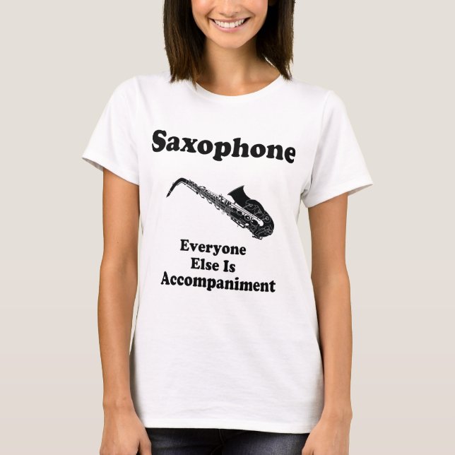 Camiseta Presente do saxofone (Frente)