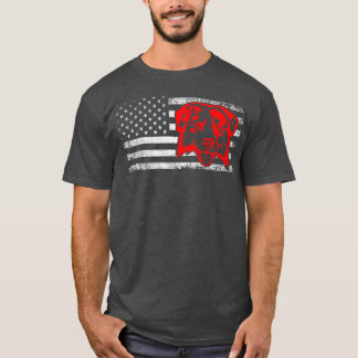 Camiseta Presente do Shepherd American Flag Funny
