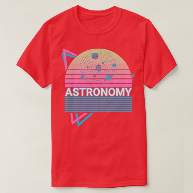 Camiseta Presente do Sistema Solar Astronômico Astronômico (Frente do Design)